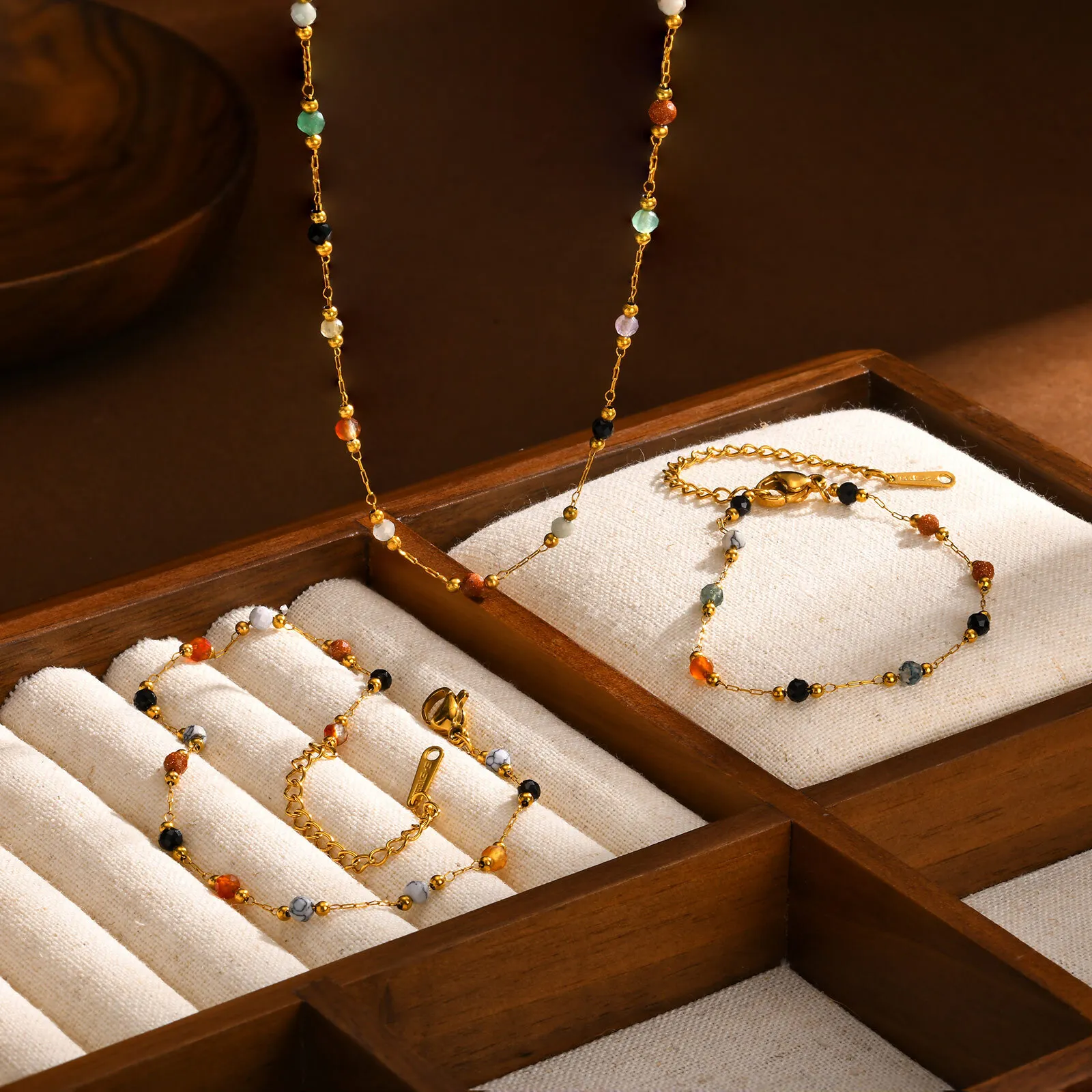 Jc Jewelry & Watches Photos - Cavigliera con catena di perline in